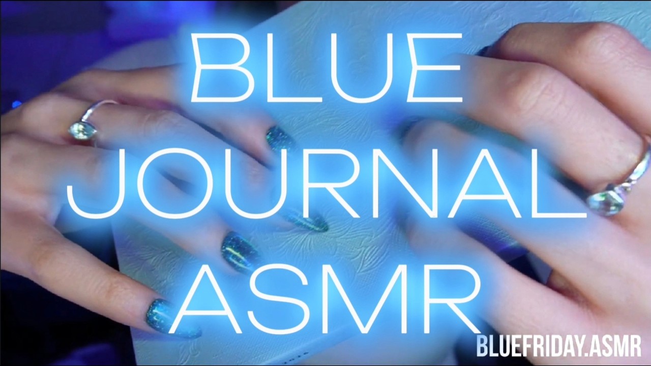 Blue Journal ASMR🩵(No Music)