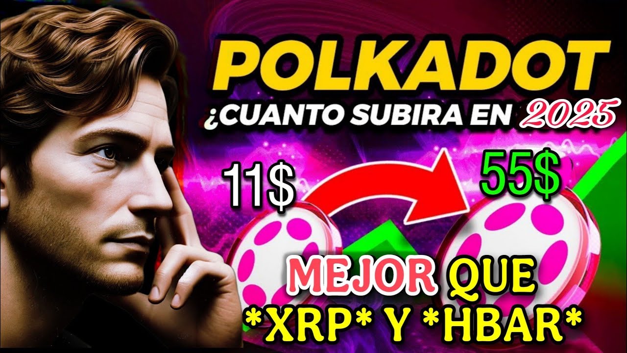 Polkadot (DOT) Te Dará Más Rentabilidad Que XRP Y Que HBAR En 2025 | +400%  🚀