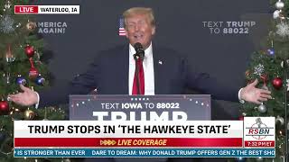 FULL SPEECH: President Trump to Speak at Iowa Commit to Caucus Event in Waterloo, Iowa - 12/19/23