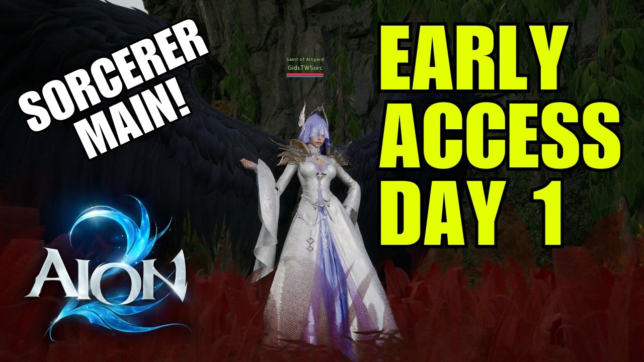 Aion 2 Early Access Day 1! Asia - Zikel | Sorc Main with 100 hrs