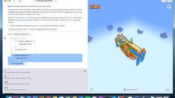 Running code while. SWIFT Playgrounds by Apple