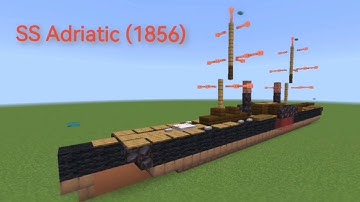 SS Adriatic (1856) Minecraft 1:5 scale tutorial