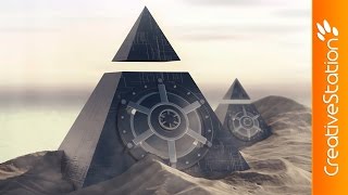 Pyramid - 3D Speed art (#Cinema4D, #Photoshop) | CreativeStation