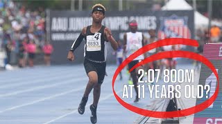 11-Year-Old Runs 2:07 And Smashes 800m Record At AAU Junior Olympics