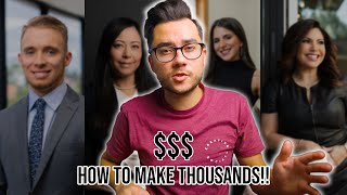 How to Make THOUSANDS $$ with Headshot Photography  Pricing Breakdown, Examples, & Tips!!