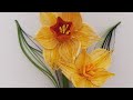 HOW TO MAKE A QUILLING DAFFODIL|水仙花|水仙|수선화