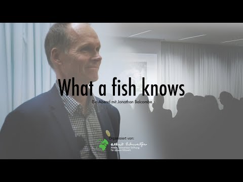 »What a fish knows« – Vortrag von Jonathan Balcombe