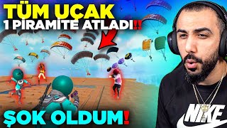 TÜM UÇAK 1 PİRAMİTE ATLARSA?? 😮 HAYATIMIN EN GARİP OLAYI... | PUBG Mobile