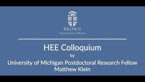 “Higgs Boson searches in final states with bottom quarks at the LHC,” Matthew Klein, Univ. of Mich.