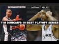 Tim Duncan 10 Best Playoff Series All-Time | This Proves He&#39;s The GOAT Power Forward