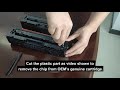 How to install the chip for v4ink compatible w2310a 215a toner cartridge