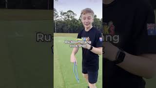 Charlie Eggins has another try at the Ru-Boomerand Trickshot! #rubikscube