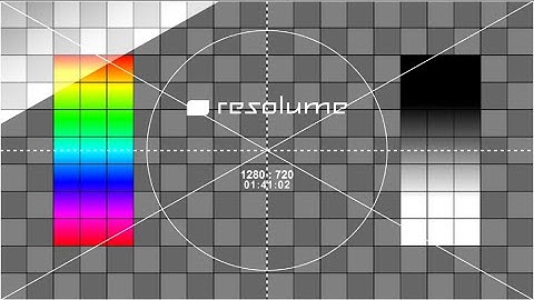 Test Card Resolume
