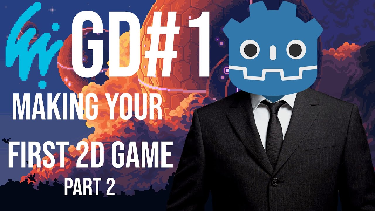 GD#1 - Making Your First 2D Game in Godot - Part 2 - YouTube