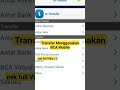 Transfer Lewat BCA Mobile ke bank lain #shorts