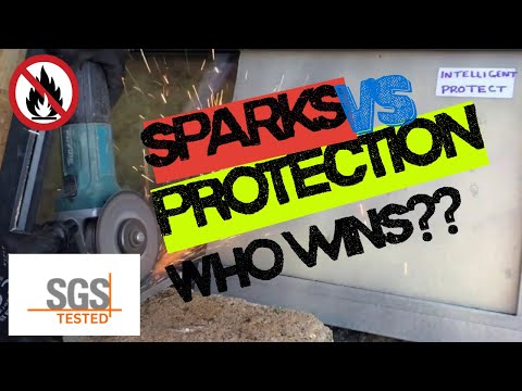 Fire-safe spark test — peelable window protection — 360 degree site image