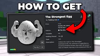 The Strongest Egg TUTORIAL in The Strongest Battlegrounds (THE HUNT)