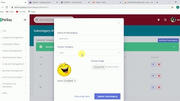 how to create subcategory in category list on paisay || admin dashboard