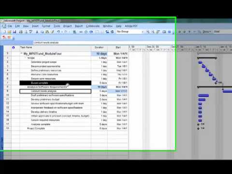 Microsoft Project 2007-Fundamentals-Module 4