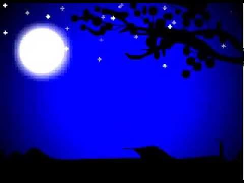 Animated Full Moon Night With Twinkling Stars Created Using Flash Youtube