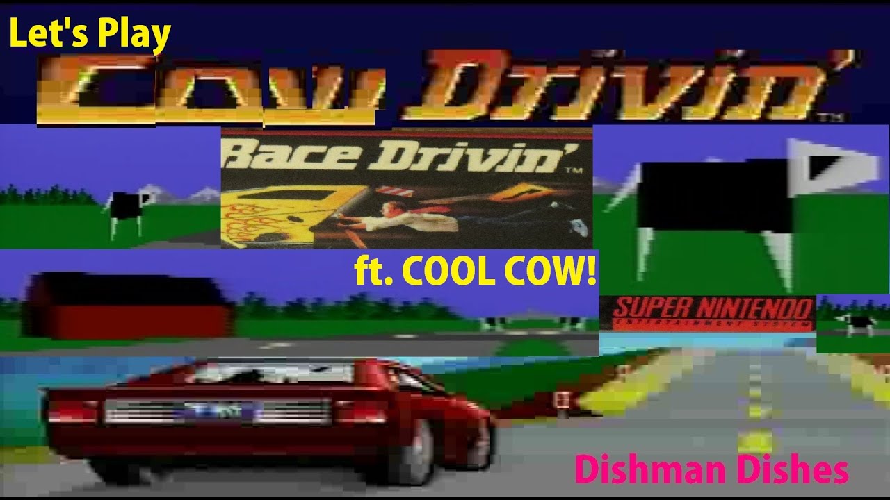 Most Realistic Cow in Video Game on Race Drivin' for Super Nintendo ...