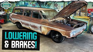 ALTITUDE ADJUSTMENT! Lowering the 1961 Wagon & Brake UPGRADES!