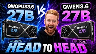 Qwopus3.6 27B vs Qwen3.6 27B on RTX 3090s | Head-to-Head