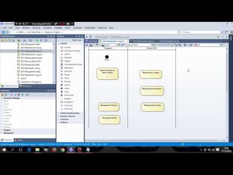 Tutorial Sequence & Activity Diagram Sistem ATM By Saiful Fakhri