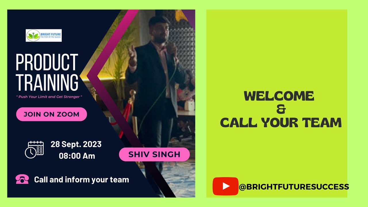 Product Training by EMERALD LEADER SHIV SINGH Sir  || BRIGHT FUTURE