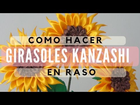 Video: Cómo Hacer Un Girasol Con Cintas De Raso