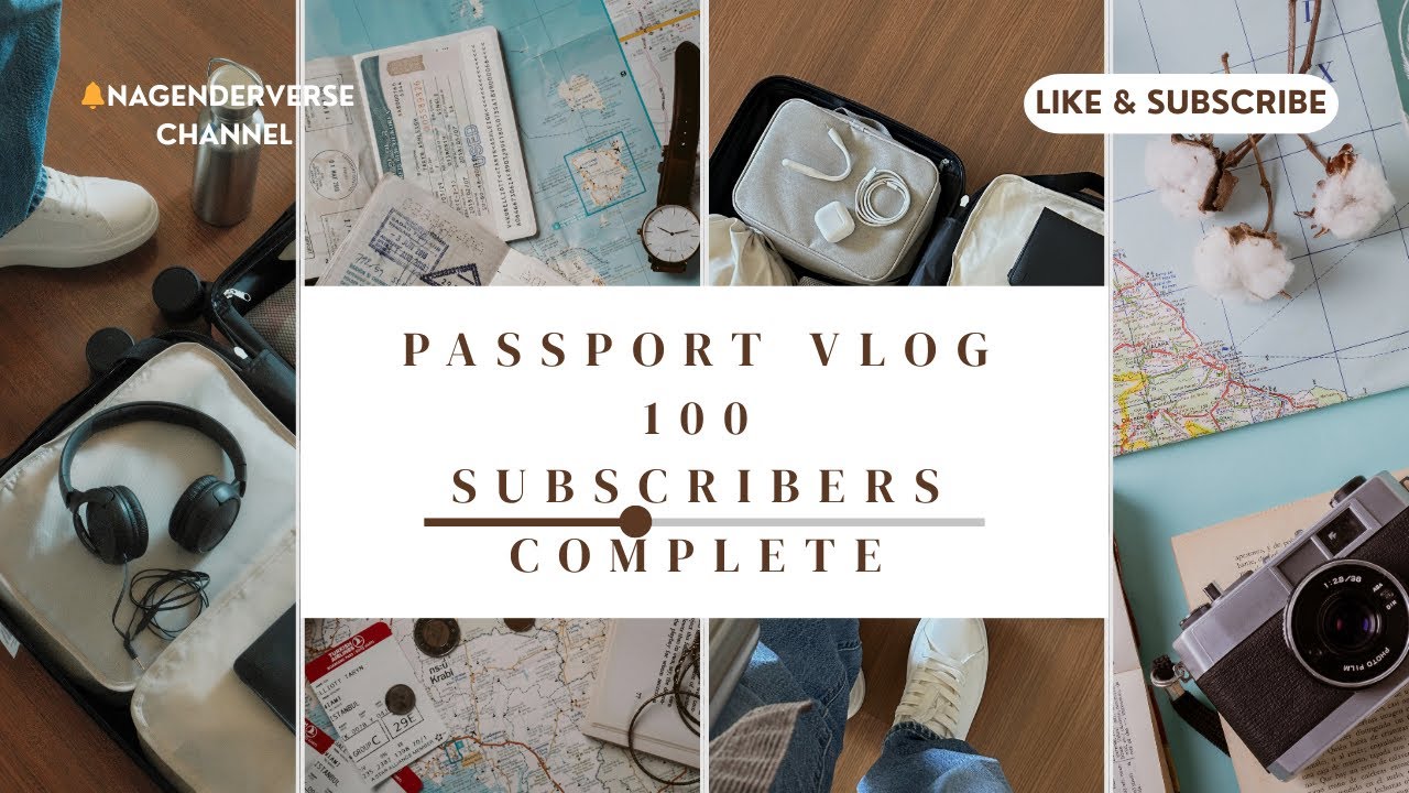 Passport Banwane Gaya Tha…🛂Aur channel par 100. Subscribers complete!🎉