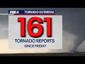 161 tornadoes reported in US since last Friday