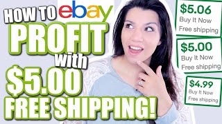 How to  MAKE MONEY on eBay Selling Stuff $5.00 FREE SHIPPING! CASH FLOW & Trick the Algorithm!