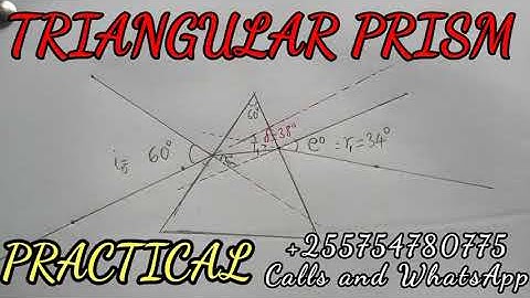TRIANGULAR PRISM PRACTICAL; REFRACTION OF LIGHT THROUGH TRIANGULAR PRISM. #profesawakitaa