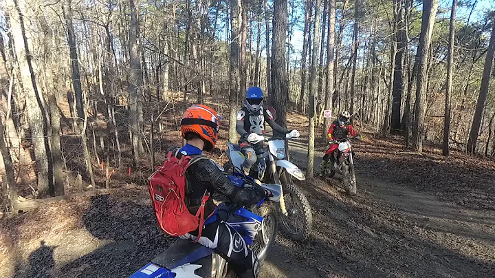 Chasing down some faster riders at highland