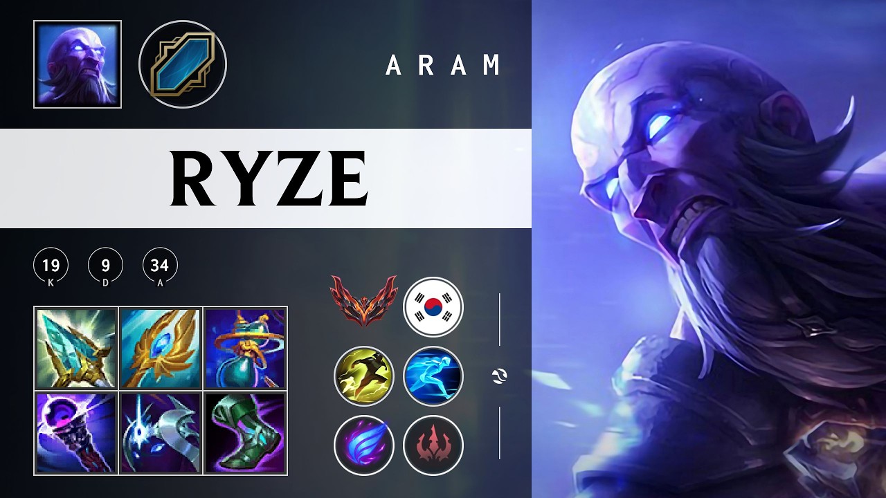 Ryze ARAM - KR Grandmaster Patch 26.04