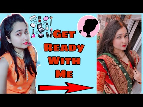 Get ready with me||Marathi look||Aayushi Lovey Mayuresh|| #easy#makeup#tutorial#marathilook#festive