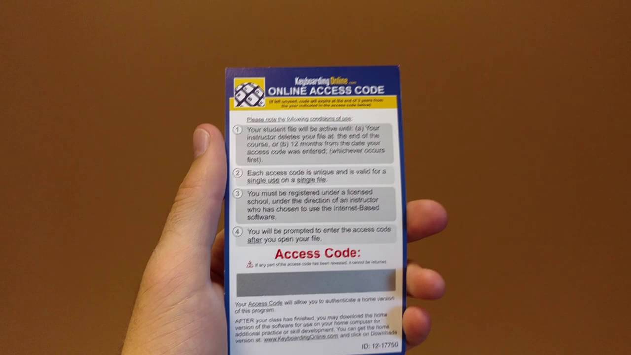 How to Enter an Access Code - YouTube