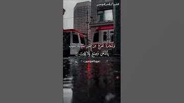 سورة المؤمنون من  آية 19 إلى آية 22 بصوت الشيخ ياسر الدوسري♥♥