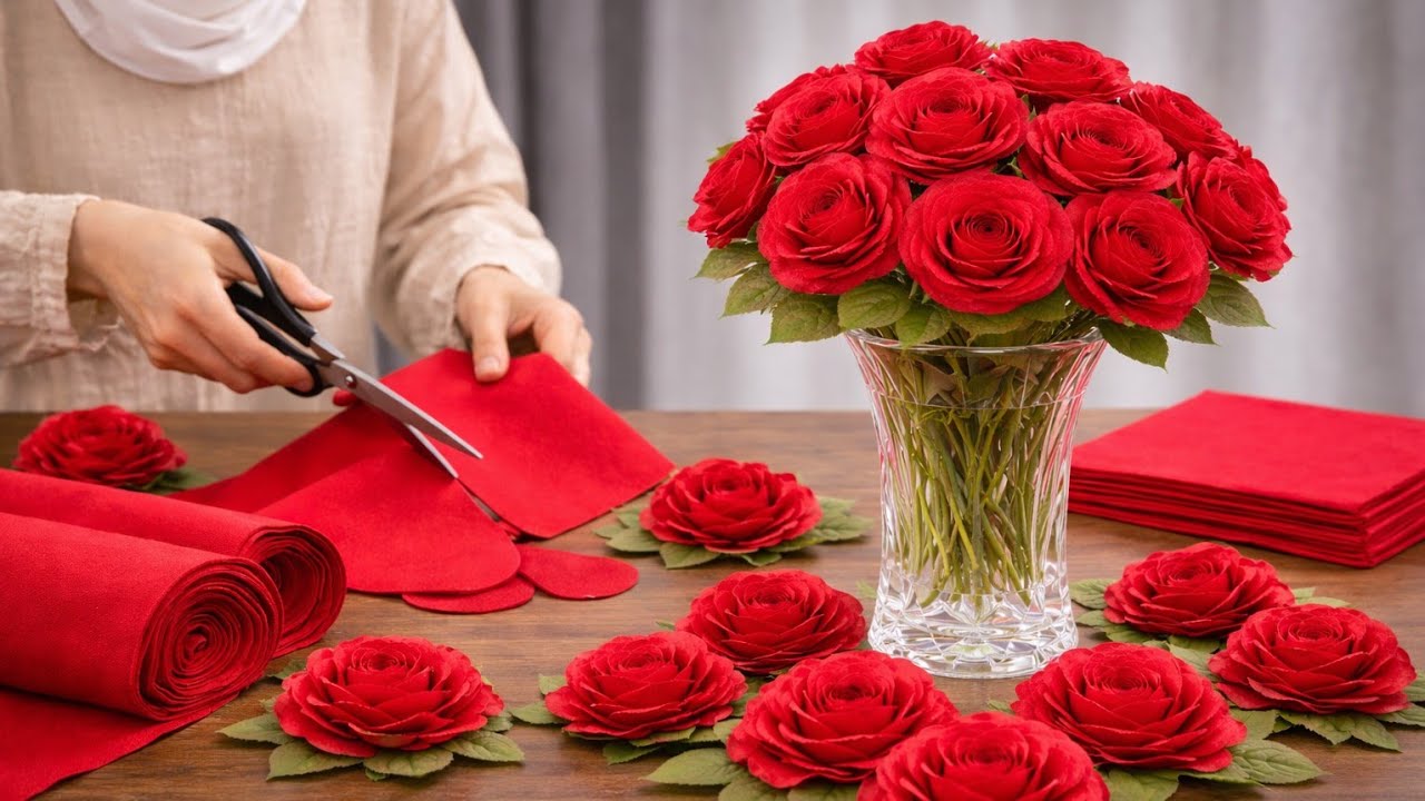 Как сделать цветок из остатков ткани