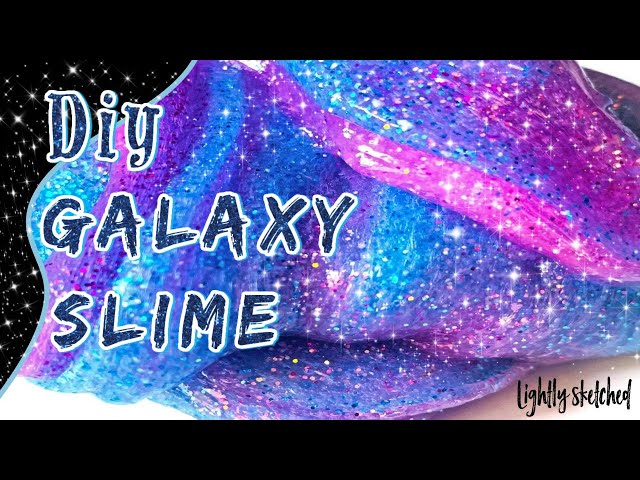 DIY TUTO SLIME PAS CHER SANS BORAX AVEC LES DOSAGES EFFET GALAXIE/ clear  galaxie Slime how to 