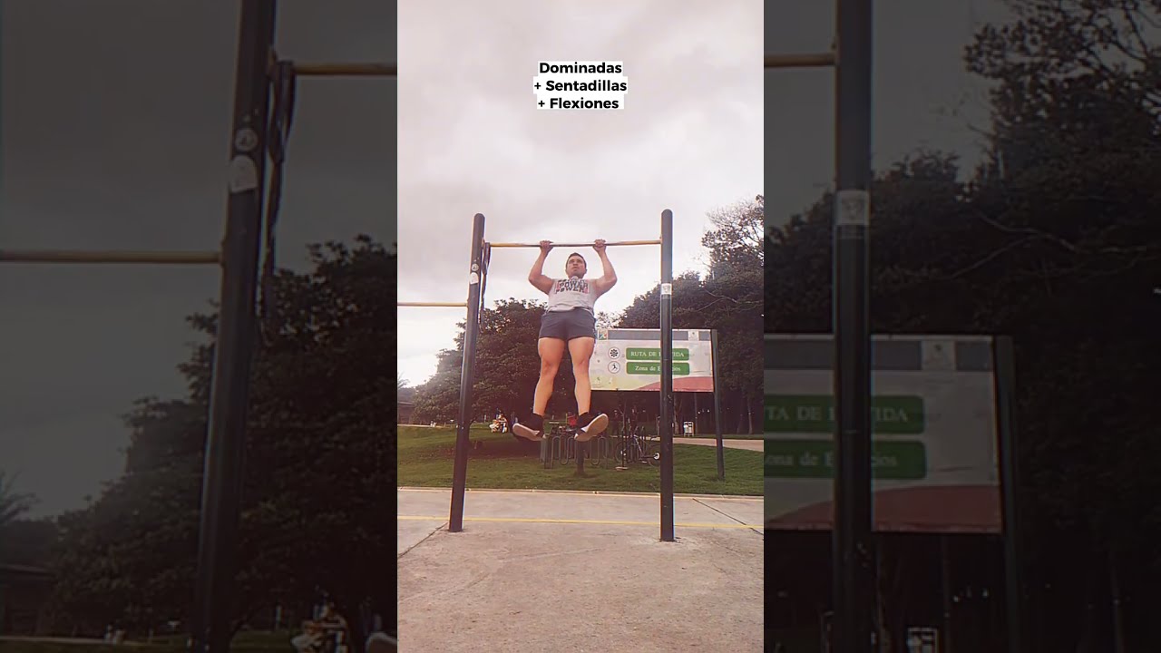 Flexiones dominadas y sentadillas sale