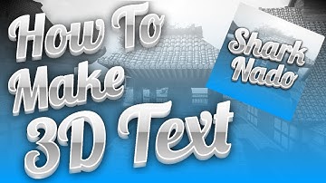 How to make 3D text photoshop touch
