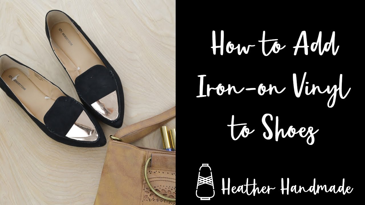 How to Add IronOn Vinyl to Shoes YouTube