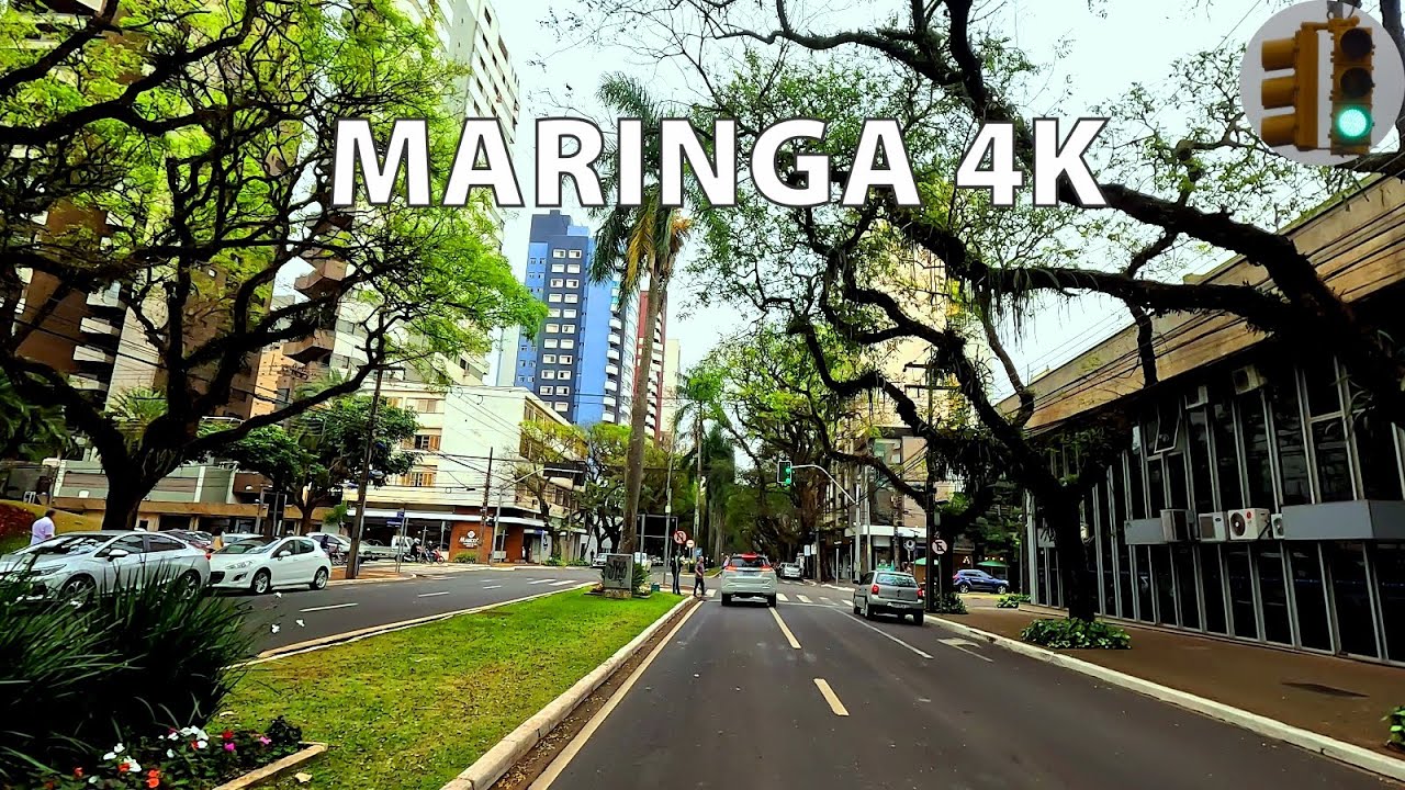 #16 MARINGA 4K v3 Dirigindo no Núcleo do Centro da Cidade de Maringa  Paraná BRASIL UHD 4K DRIVE