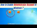 How to enable administrator account in windows 7  how to enable administrator account at login