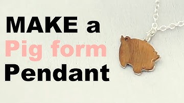make a pig pendant / 돼지띠 아이의 미아방지 은목걸이 만들기