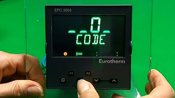 How to alter parameters via the front panel of a Eurotherm EPC3000