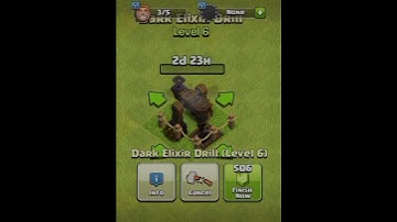 DARK ELIXIR DRILL LVL 1 TO MAX LVL IN CLASH OF CLANS #trending #viral #shorts #sumit007 #coc