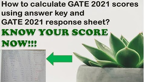 How to check GATE 2021 Answer key??||With example||Simple calculation to know your score||IN ENGLSIH